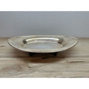 Vintage Sheridan Silverplated Oval Candy Dish Home Decor